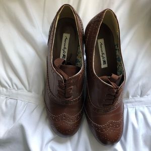 Heeled Oxfords
